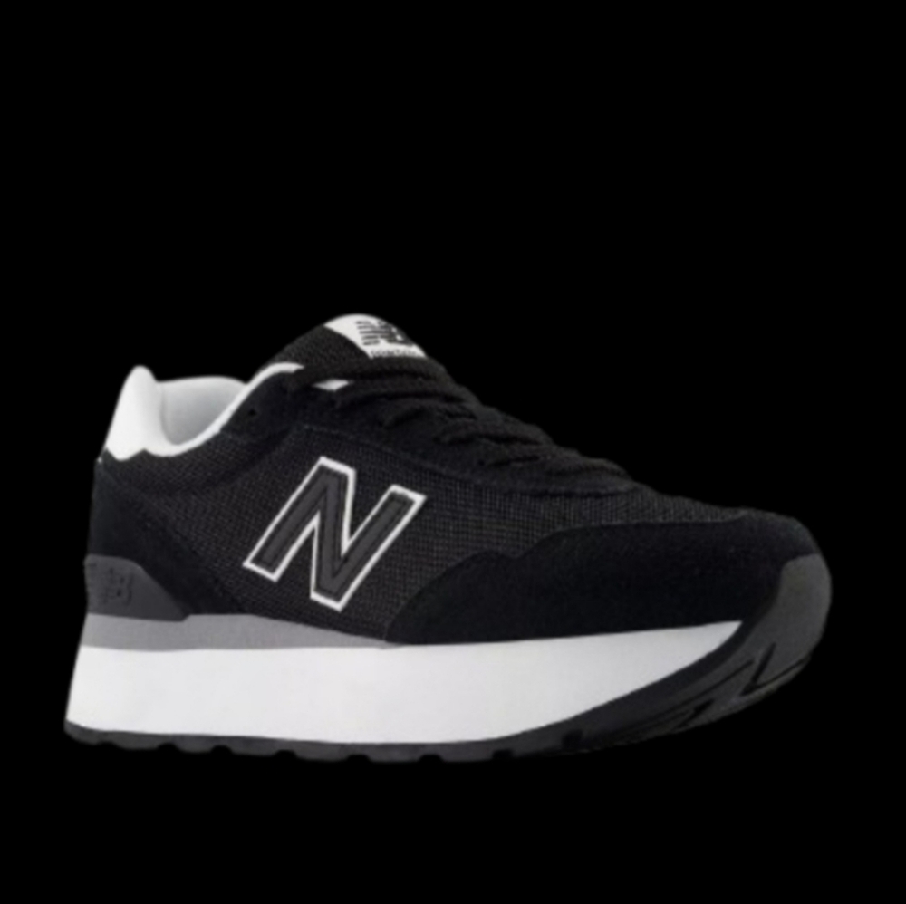 New Balance 515H Platform Womens Size 9B Black White Grey